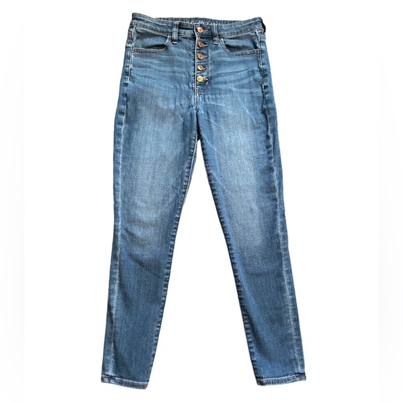 AMERICAN EAGLE SUPER HIGH RISE EXTRA STRECH JEGGINGS - Picture 1 of 8